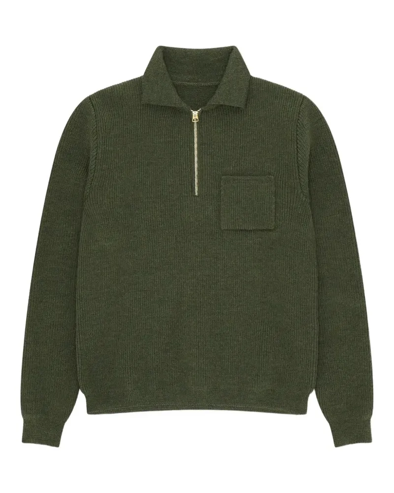 Fortela Dumbo Pullover mit Reißverschluss - Grün Grün