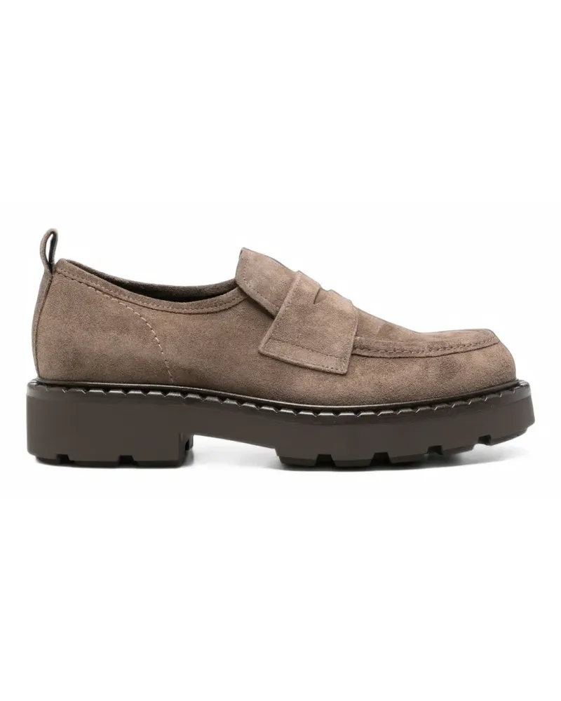 Guglielmo Rotta Wallace suede loafers - Braun Braun