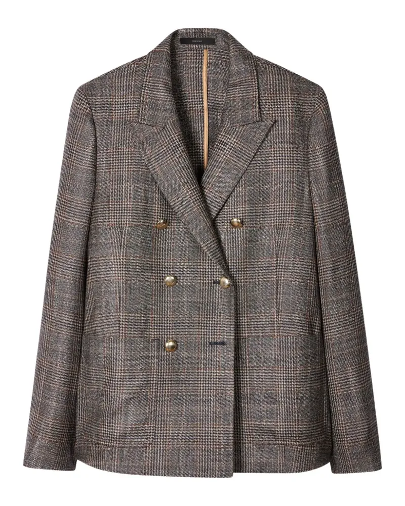 Paul Smith double-breasted check blazer - Grau Grau
