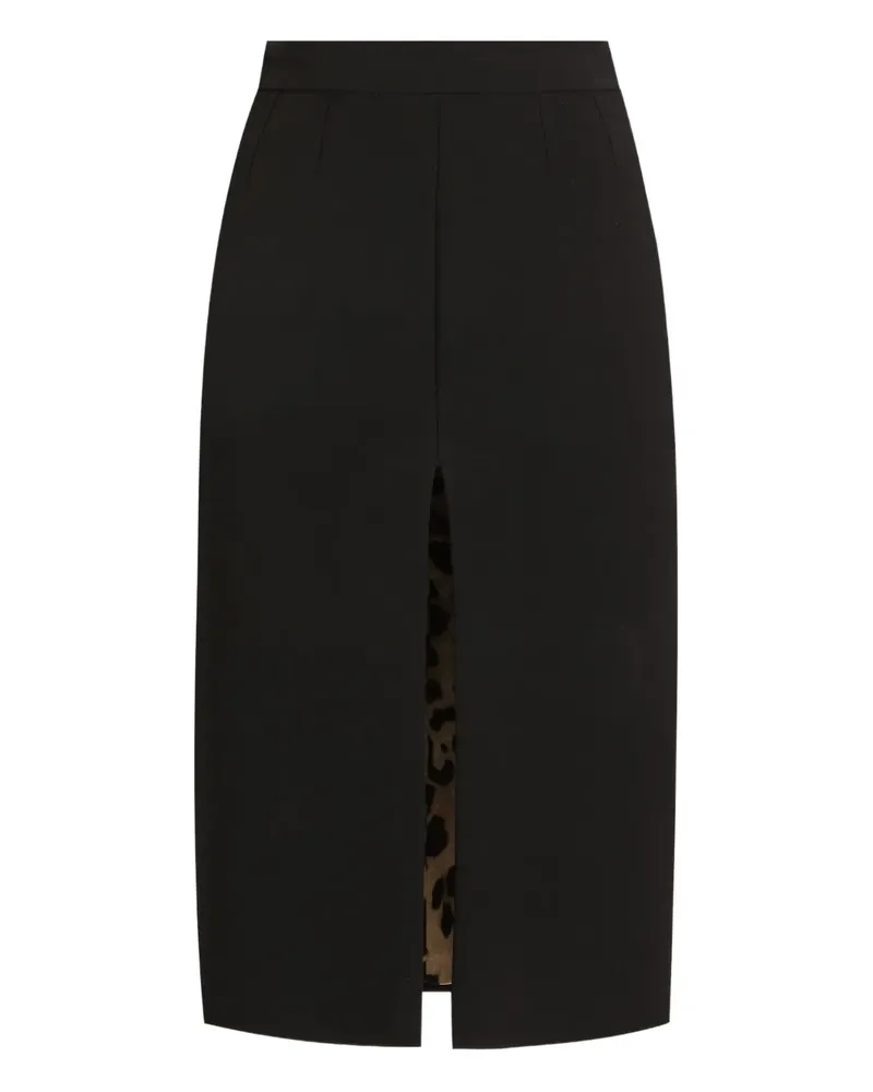 Dolce & Gabbana Rock mit Schlitz - Schwarz Schwarz