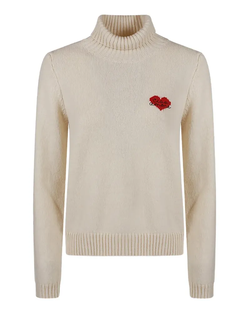 Giada Benincasa Heartbeat Rollkragenpullover - Weiß Weiß
