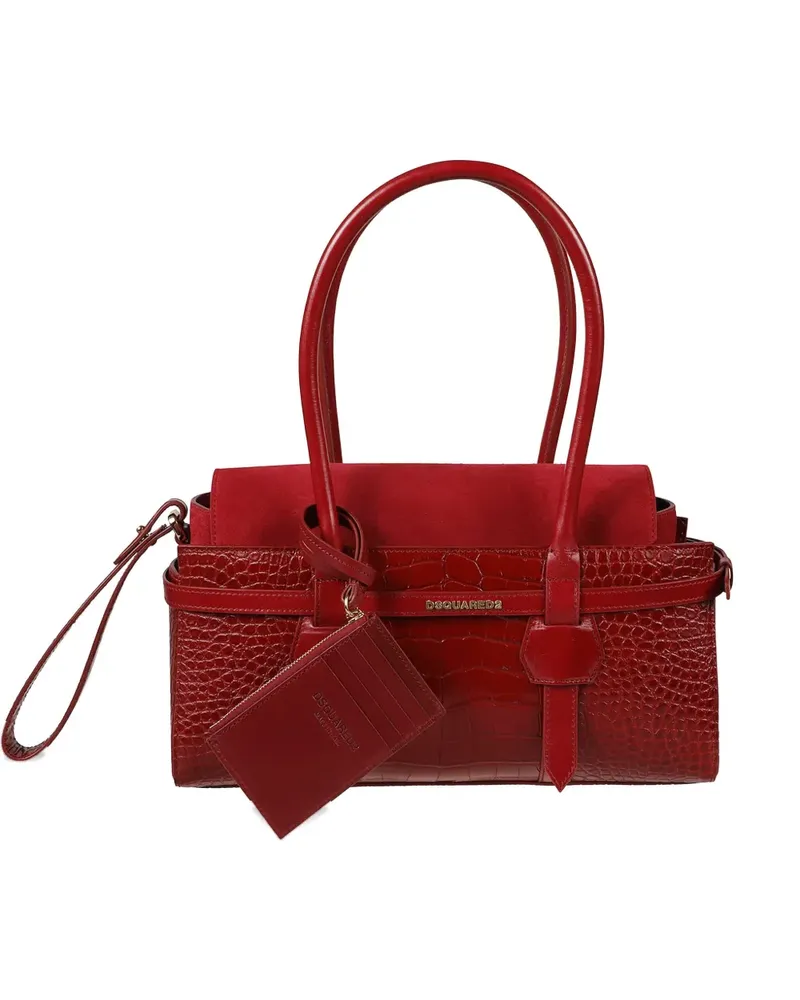 Dsquared2 logo-plaque tote bag - Rot Rot
