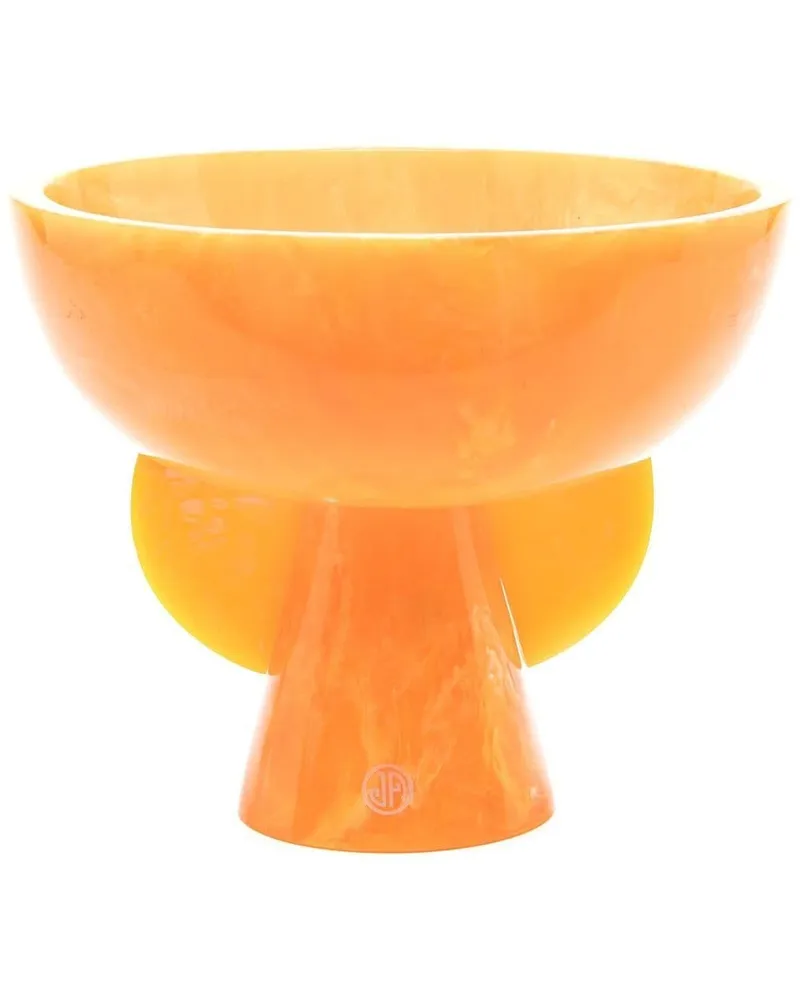 Jonathan Adler Mustique Pedestal Schale 23cm Orange