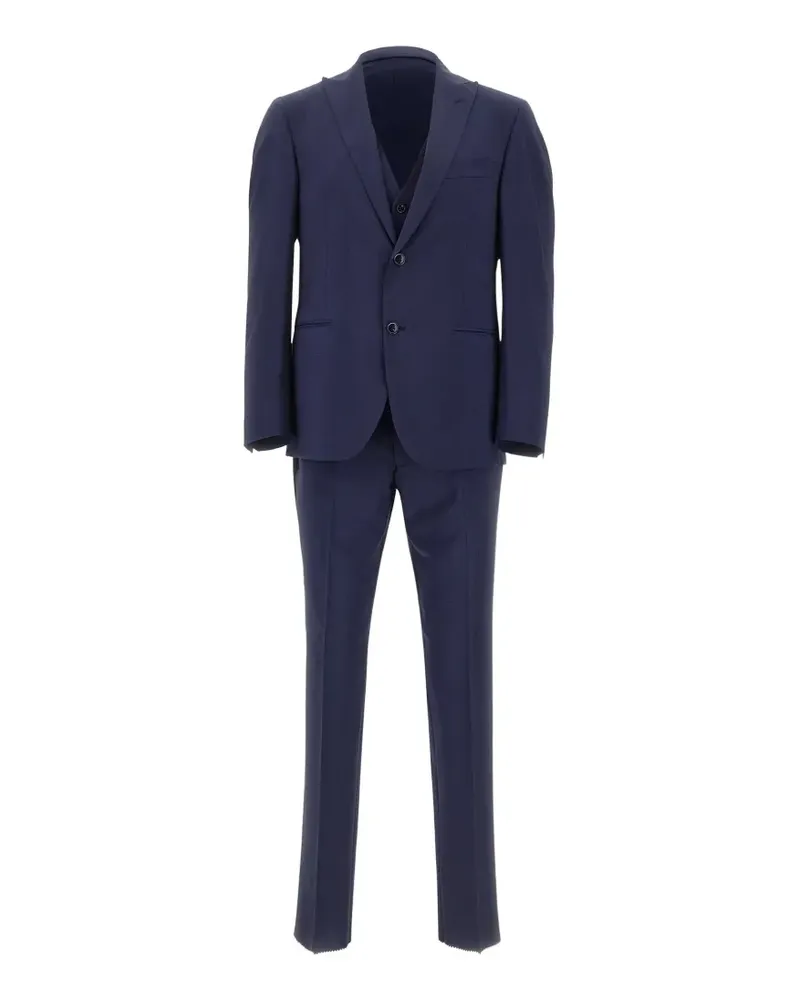 Corneliani Einreihiger Anzug - Blau Blau