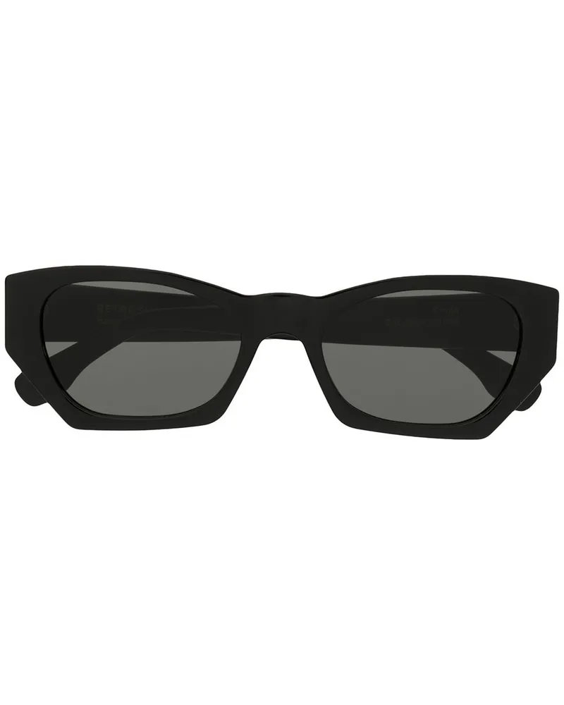 RETROSUPERFUTURE Sonnenbrille mit geometrischem Gestell Schwarz