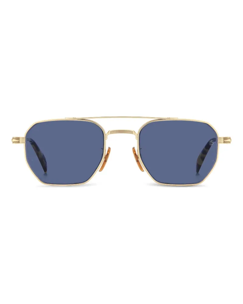 EYEWEAR by DAVID BECKHAM Sonnenbrille mit geometrischem Gestell - Gold Gold