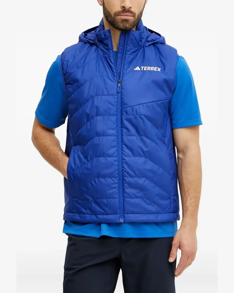 adidas Gesteppte TERREX Kapuzenweste - Blau Blau