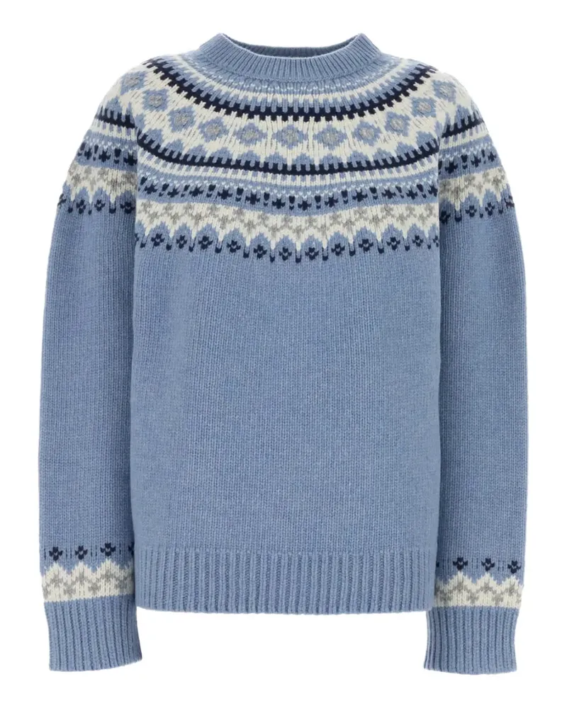 Miu Miu Gemusterter Pullover - Blau Blau