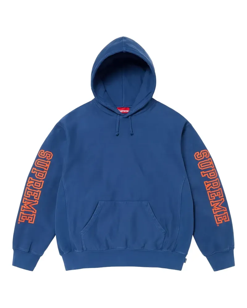 Supreme Being Collegiate Sleeve hoodie - Blau Blau