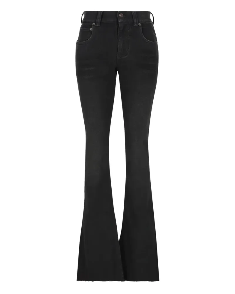 Balenciaga frayed bootcut jeans - Schwarz Schwarz