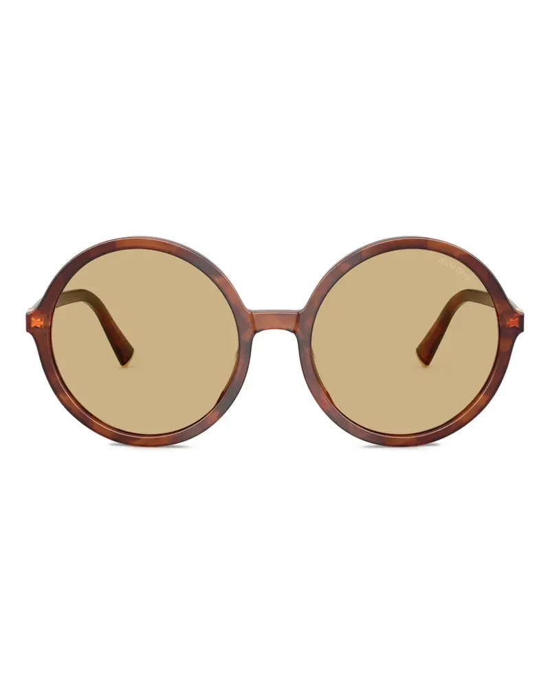 Miu Miu Sonnenbrille mit rundem Gestell - Braun Braun