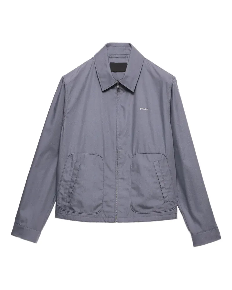 Prada Blousonjacke aus Tech-Baumwolle - Grau Grau
