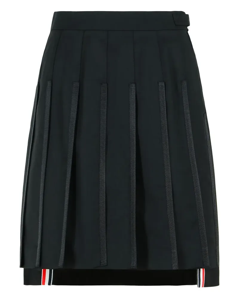 Thom Browne Falten-Midirock aus Ripsband - Schwarz Schwarz