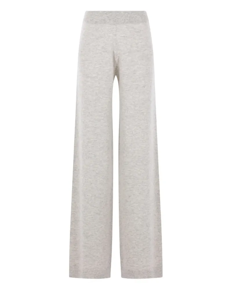 ALLUDE elasticated knit trousers - Grau Grau