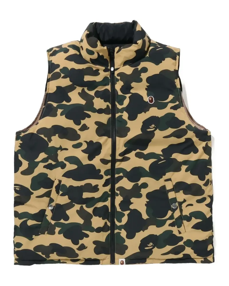 BAPE 1st camo reversible gilet - Nude Nude