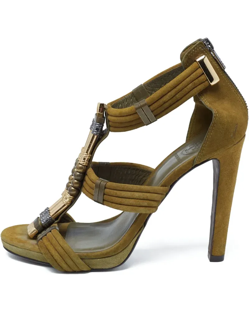 Tory Burch Wildleder-Sandalen mit Perlen - Grün Grün