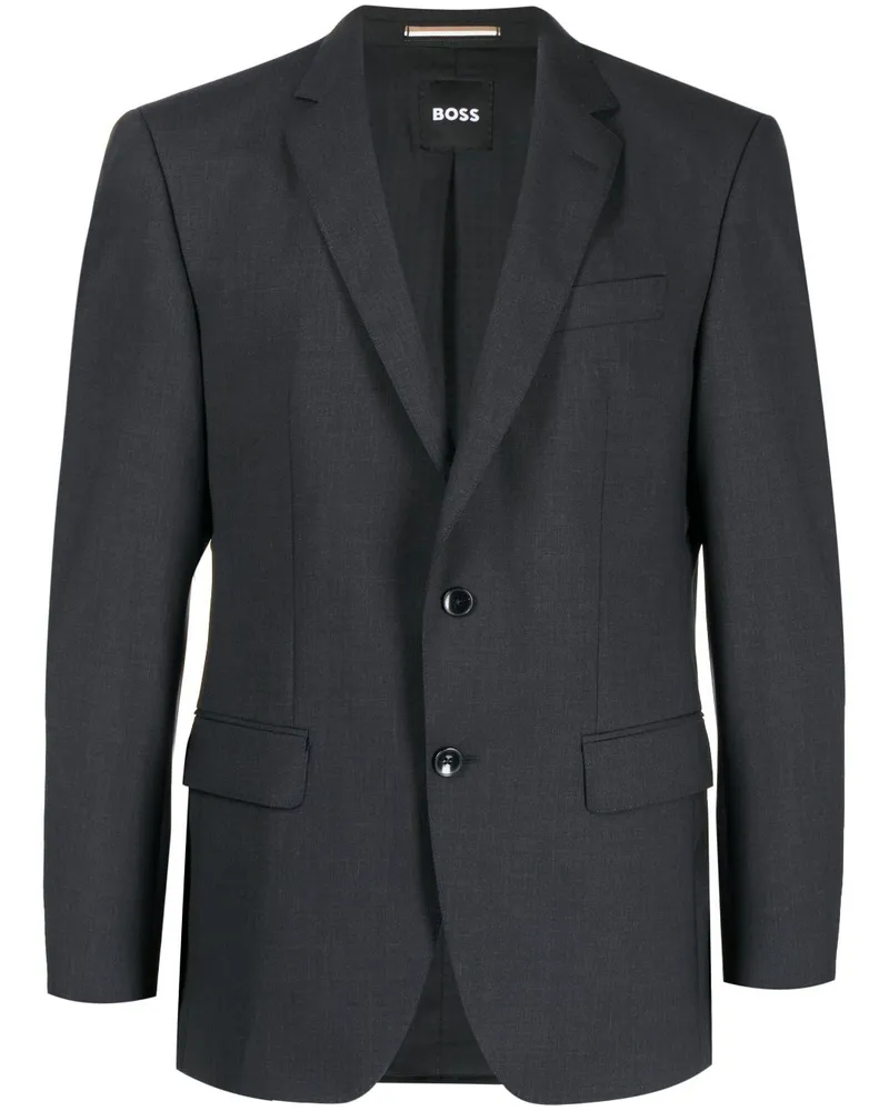 HUGO BOSS Einreihiges Sakko - Schwarz Schwarz