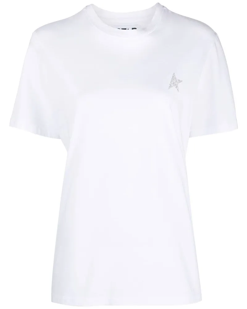 Golden Goose T-Shirt mit Logo - Weiß Weiß