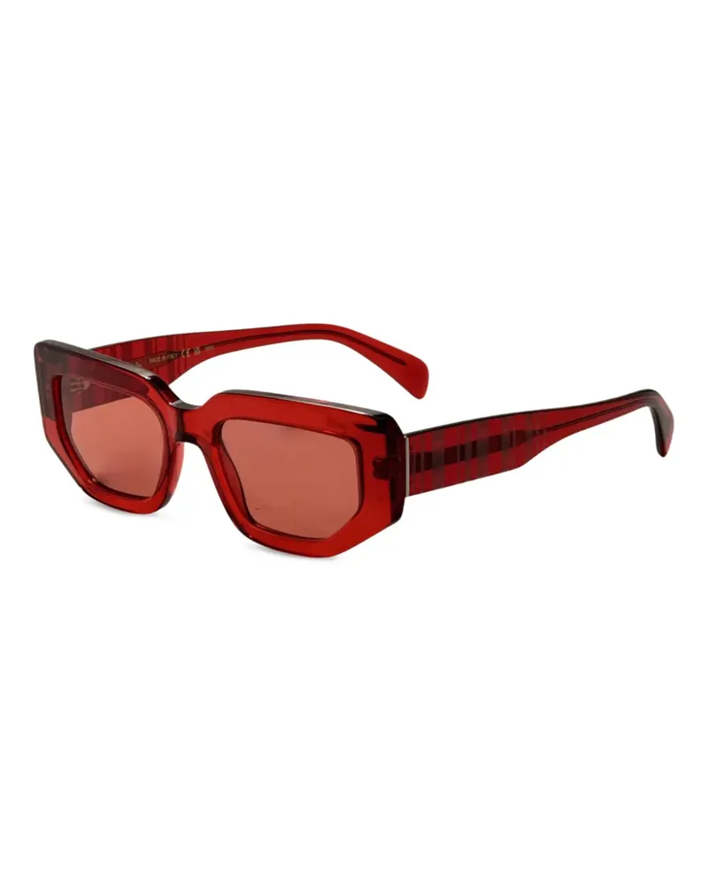 Paul Smith Kennet Sonnenbrille mit geometrischem Gestell - Rot Rot