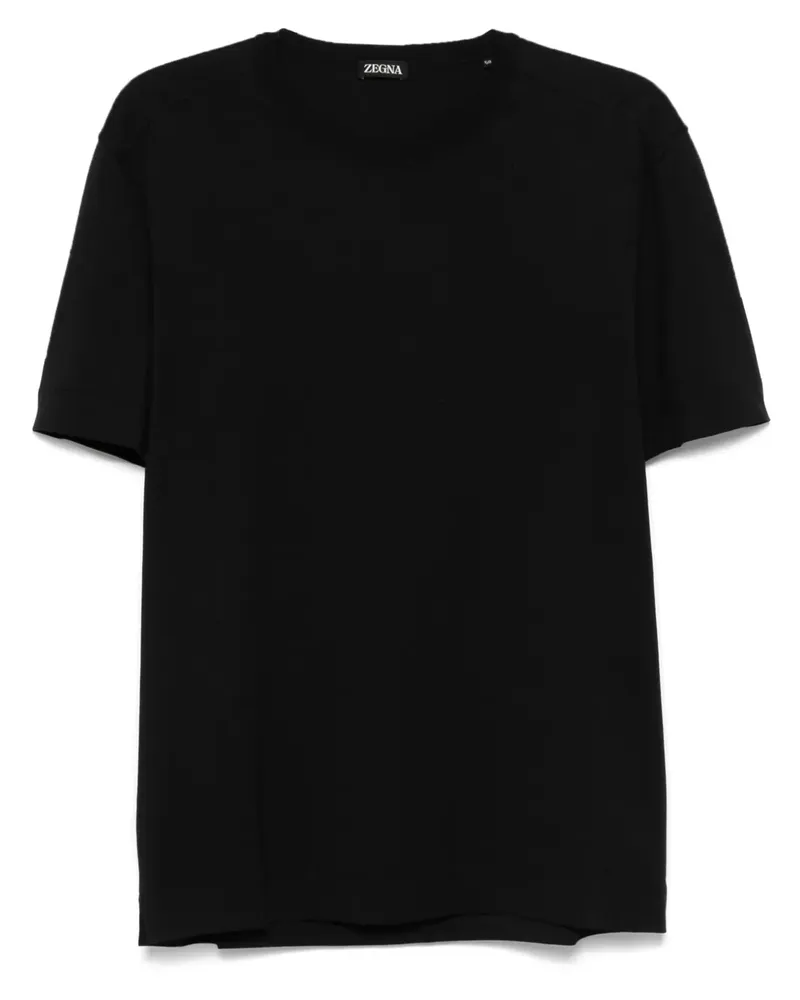 Ermenegildo Zegna Klassisches T-Shirt - Schwarz Schwarz