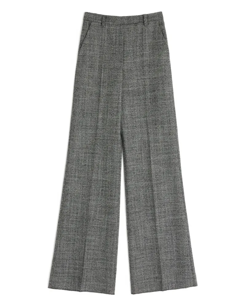 Valentino Garavani pressed-crease virgin-wool trousers - Grau Grau