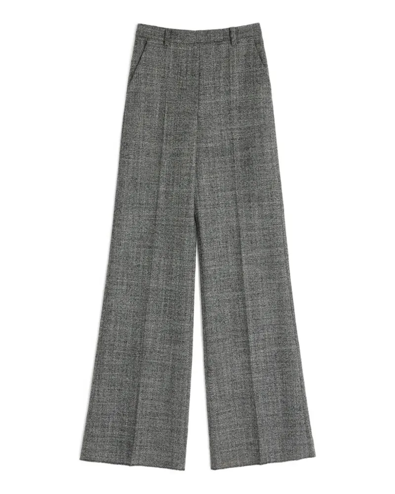 Valentino Garavani Mouliné-Palazzohose aus Wolle - Grau Grau
