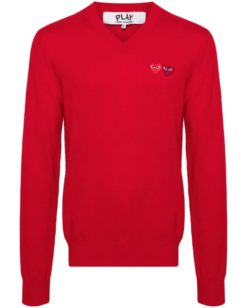 Comme des Garçons Pullover mit Herz-Patch - Rot Rot