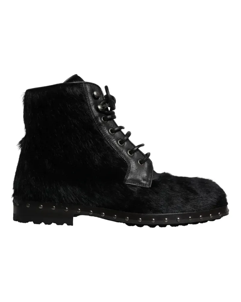 Dolce & Gabbana Stiefel mit Nieten - Schwarz Schwarz