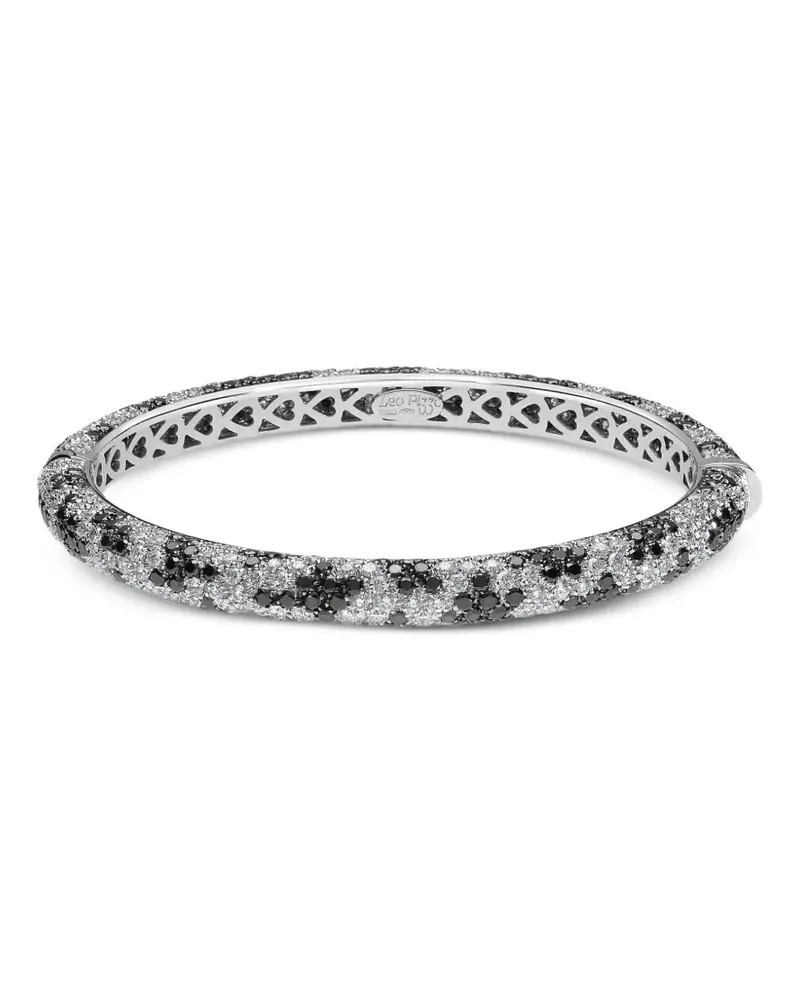 LEO PIZZO 18kt Weißgoldarmreif mit Diamanten - Silber Silber