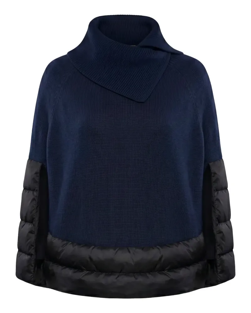 MOORER Pullover mit Stehkragen - Blau Blau