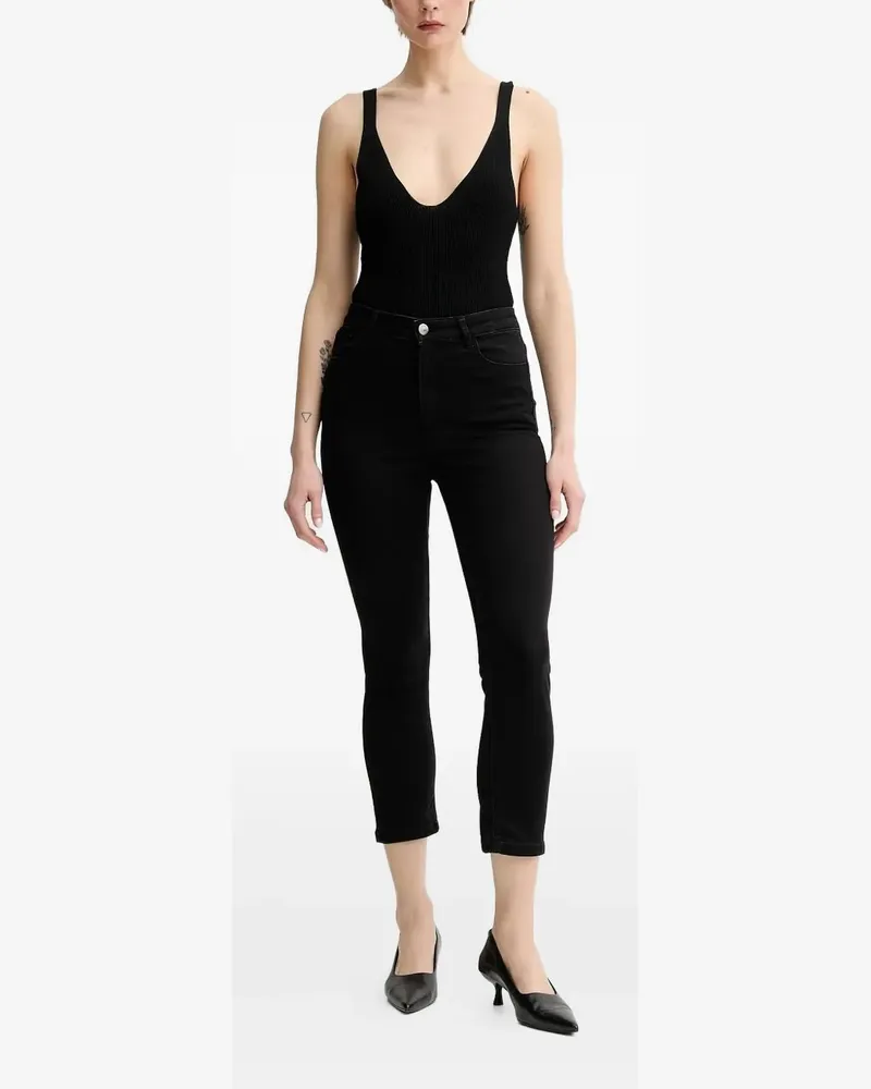 Gestuz GZemily Cropped-Jeans - Schwarz Schwarz