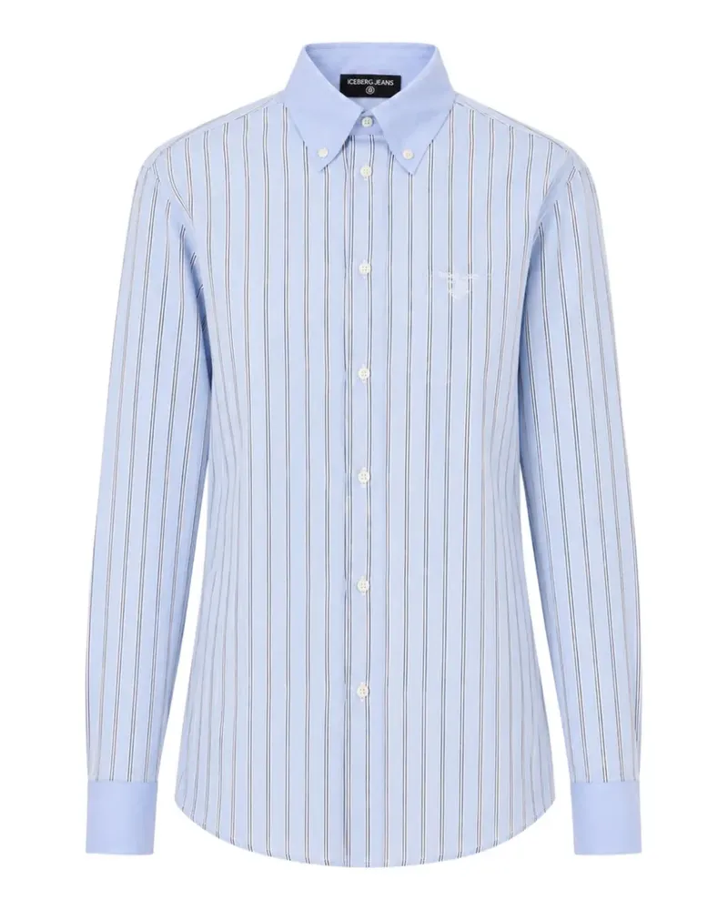 Iceberg striped button-down shirt - Blau Blau