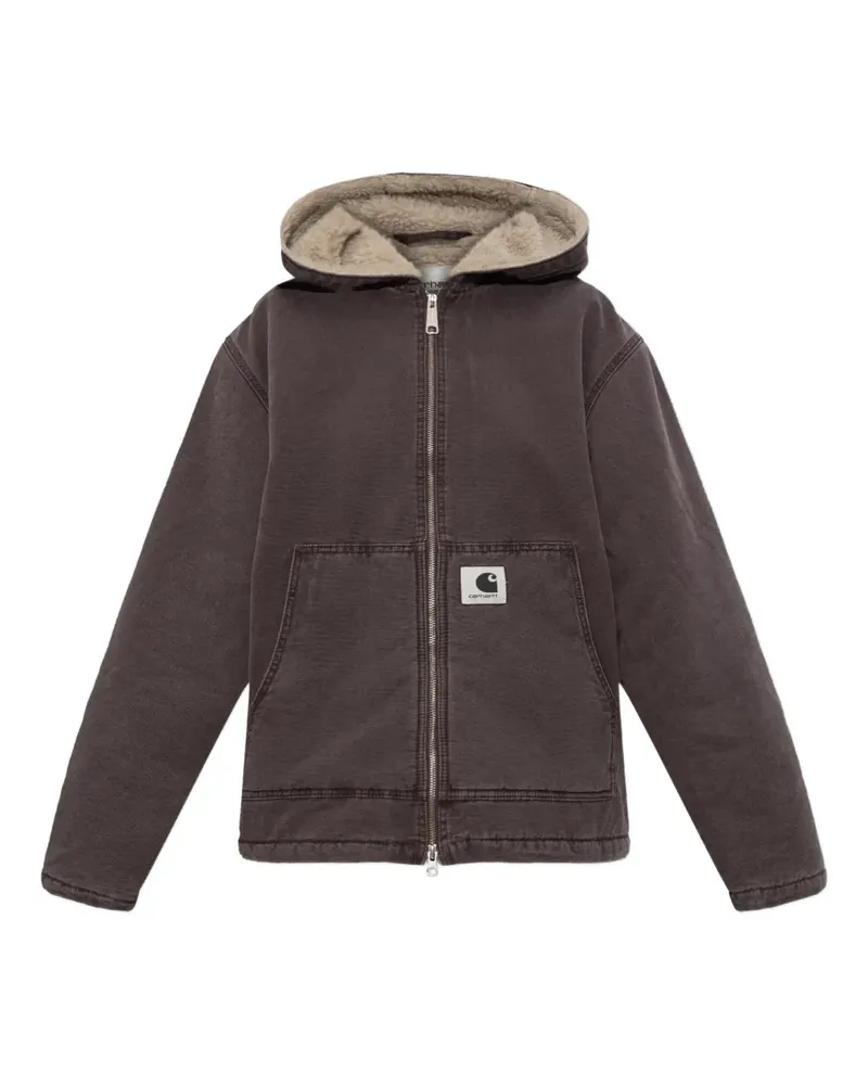 Carhartt WIP zip-up hooded jacket - Braun Braun