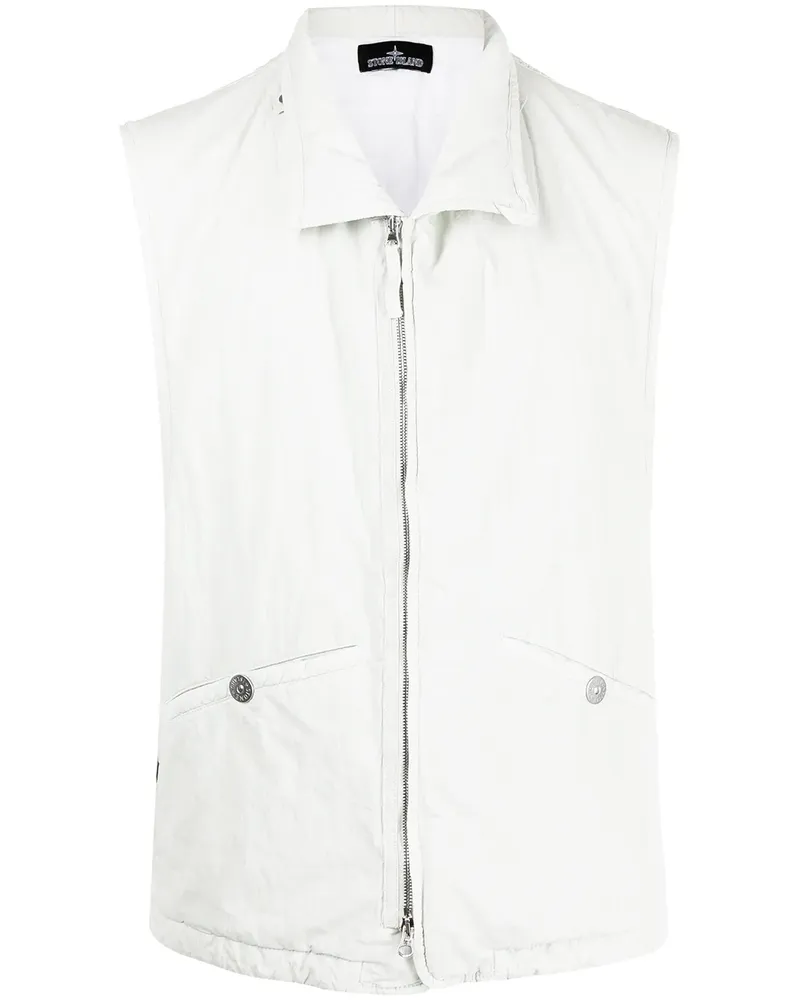 Stone Island Weste mit Reißverschluss - Grün Grün