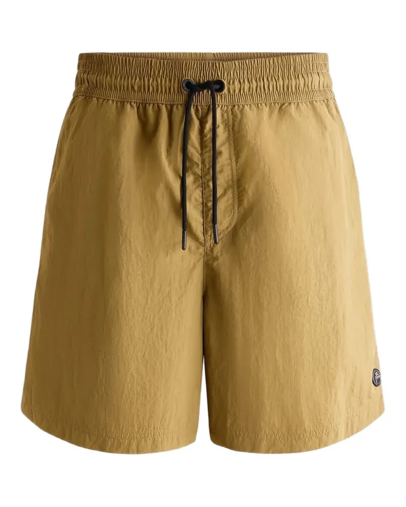 FUSALP Halfi crinkled-texture swim shorts - Gelb Gelb