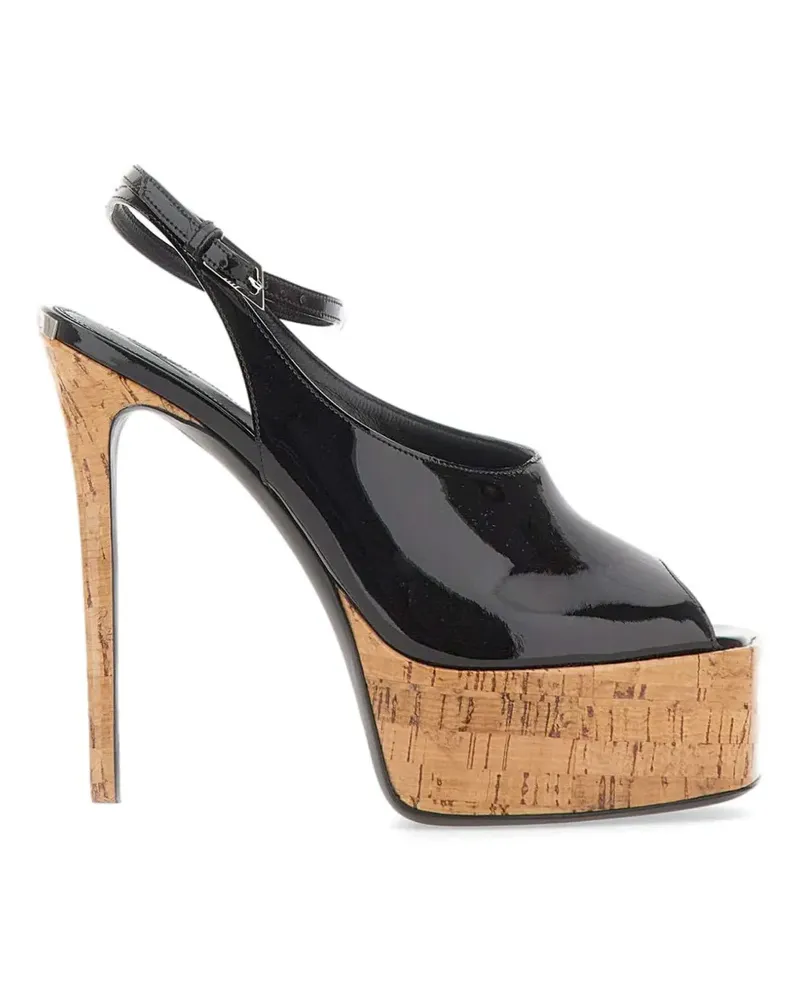 ATTICO Ornella ankle-strap heeled sandals - Schwarz Schwarz