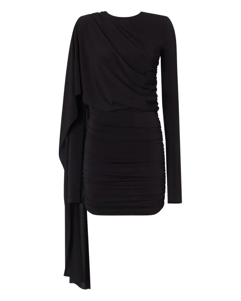 ANDAMANE Drapiertes Xenia Kleid - Schwarz Schwarz