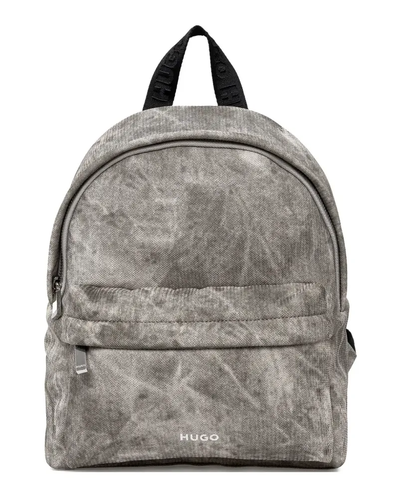 HUGO BOSS Rucksack mit Logo-Print - Grau Grau