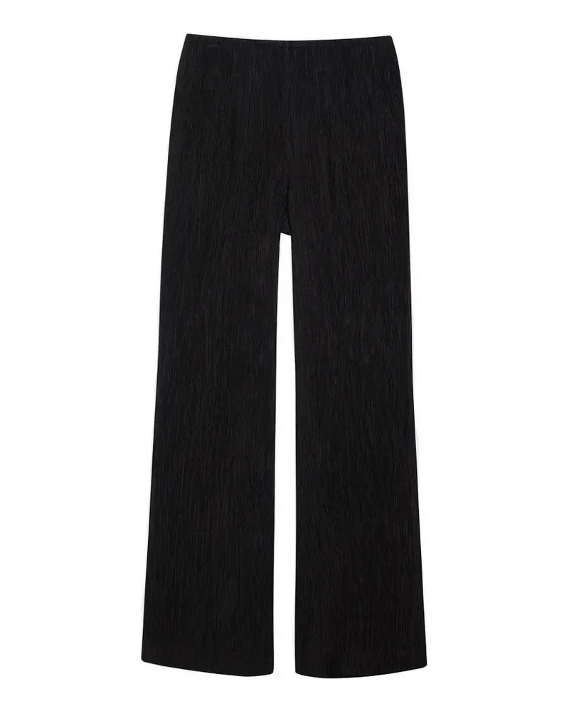 Anine Bing Aden Hose in Knitteroptik - Schwarz Schwarz