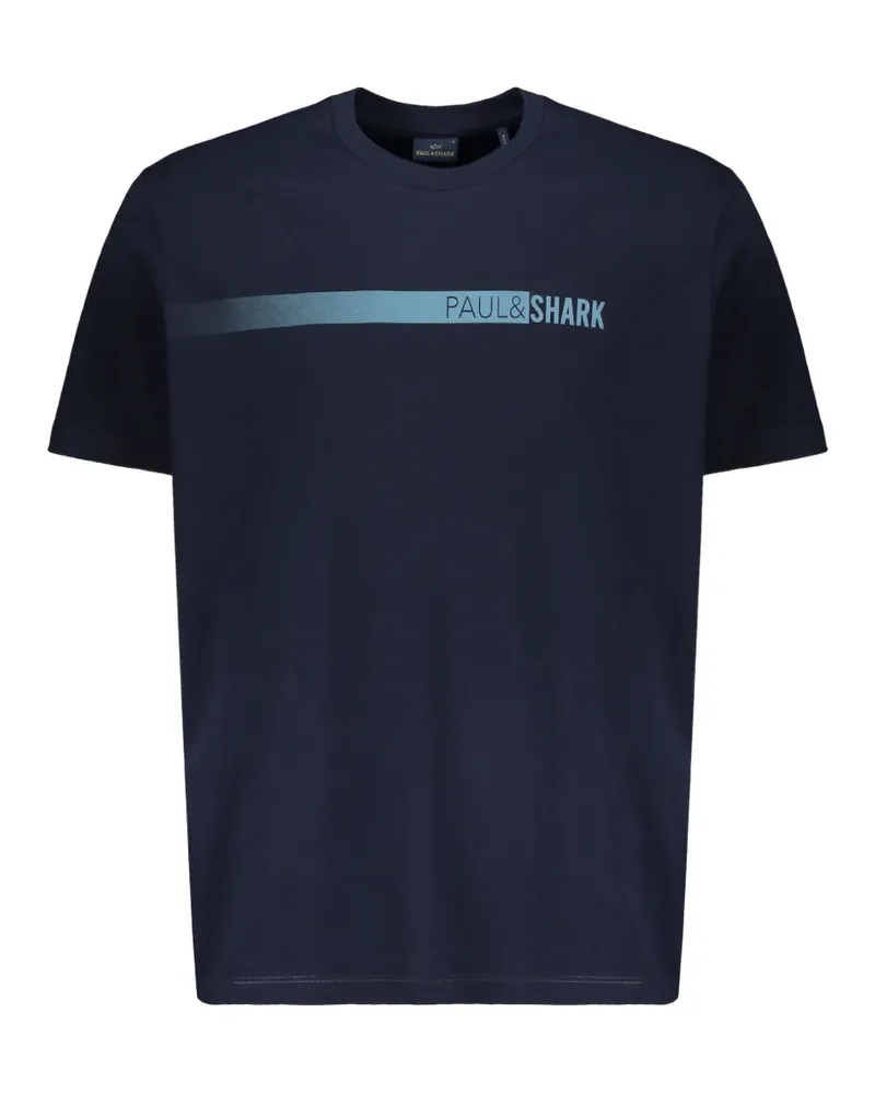 Paul & Shark print T-shirt - Blau Blau