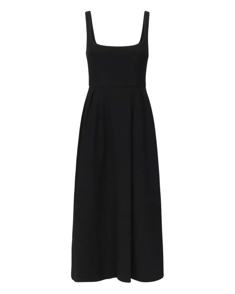 Alessandra Rich Kleid mit eckigem Ausschnitt - Schwarz Schwarz