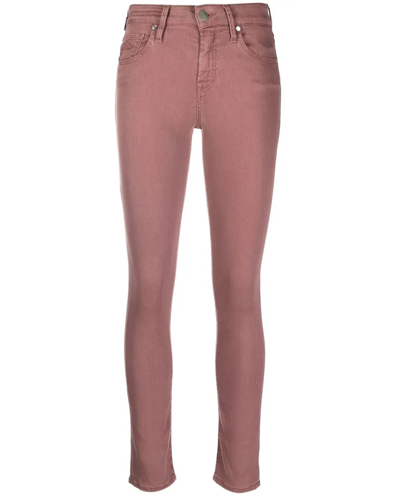 Jacob Cohën Halbhohe Skinny-Jeans - Rosa Rosa