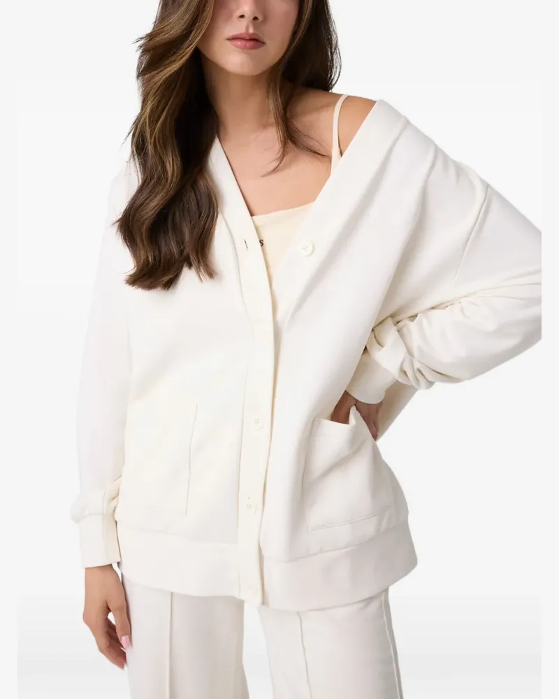 Guess Cardigan mit Logo-Stickerei - Nude Nude