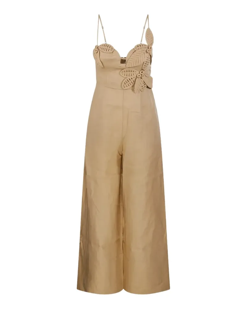 FARM Rio wide-leg jumpsuit - Nude Nude