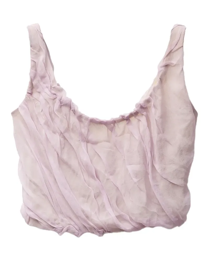 Versace Top mit Falten - Violett Violett