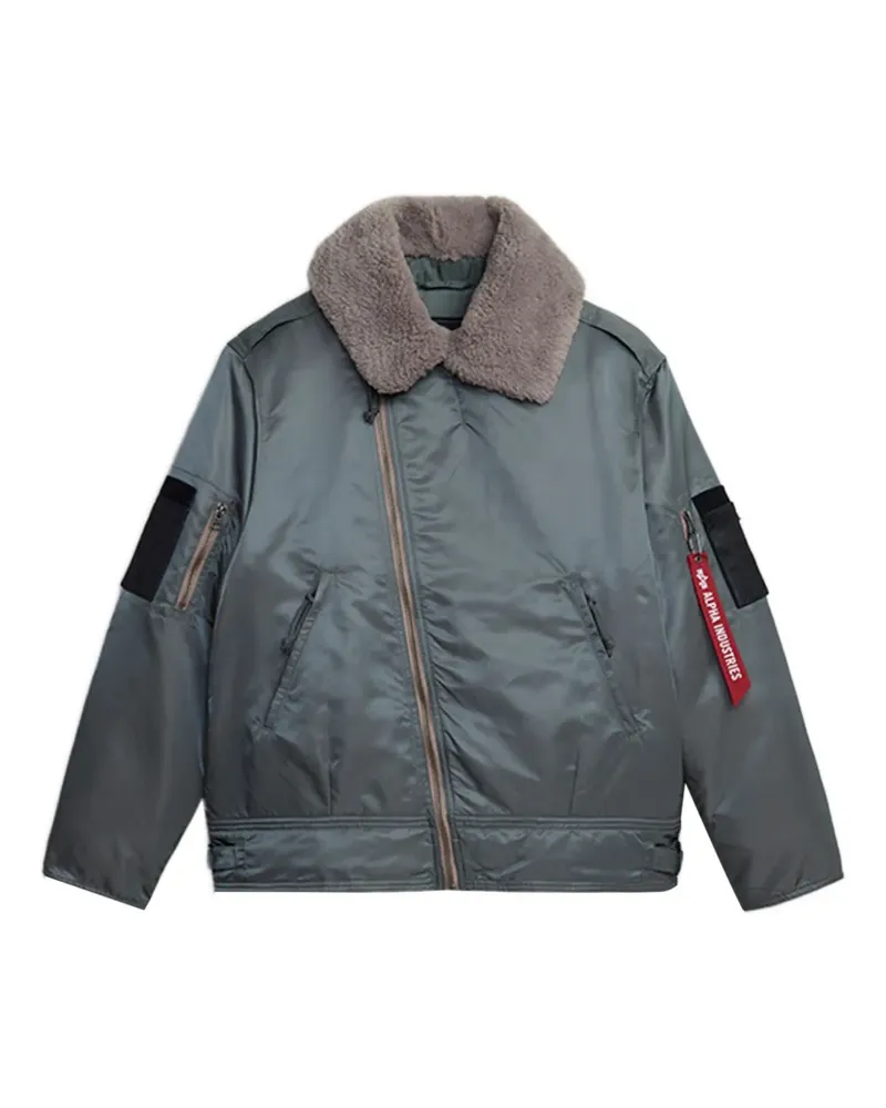 Alpha Industries 1960s Canadian Airforce Type III Jacke mit Reißverschluss - Grau Grau