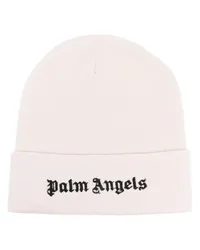 Palm Angels Beanie mit Logo-Stickerei Nude