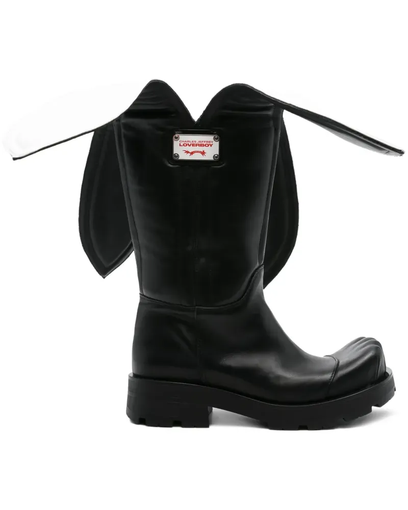 Charles Jeffrey Loverboy Stiefel mit Laschen 45mm - Schwarz Schwarz