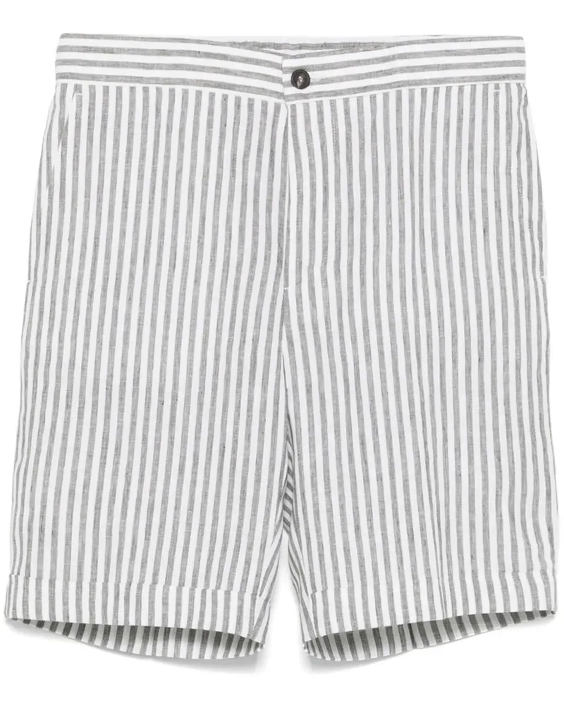 Peserico Gestreifte Shorts - Grau Grau