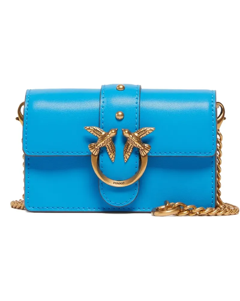 Pinko Mini-Tasche aus Leder - Blau Blau